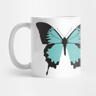 Summer Turquoise Butterfly Digital Art | Melanie Jensen Illustrations Mug